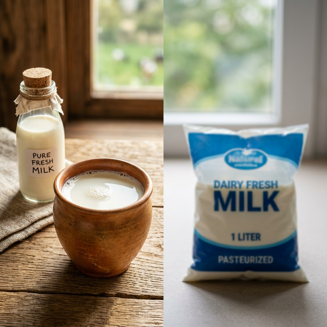 Desi vs Packaged Milk